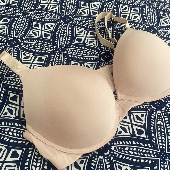 Rachel Roy cream tan color padded bra size 40 D like new - Picture 10 of 12